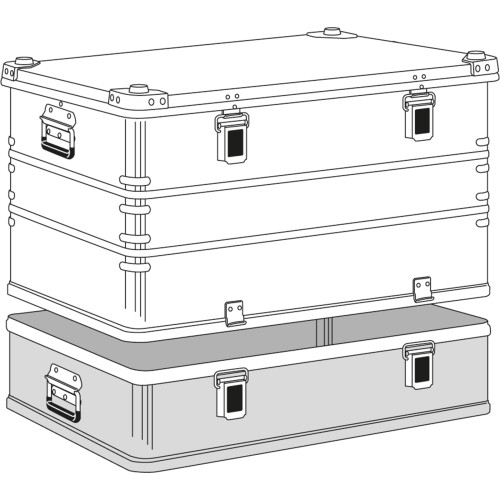Zarges Transportkiste K470 Plus Unterteil 800x600x180mm 62l