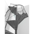 Minka Spindeltreppe Milano 42 - 300,3cm Geschosshöhe Grau 160cm Durchmesser Minka Spindeltreppe Milano 42 - 300,3cm Geschosshöhe Grau 160cm Durchmesser-small