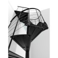Minka Spindeltreppe Milano 42 - 300,3cm Geschosshöhe Schwarz 160cm Durchmesser Minka Spindeltreppe Milano 42 - 300,3cm Geschosshöhe Schwarz 160cm Durchmesser-small