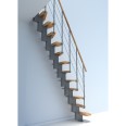 Minka Mittelholmtreppe Quatro 38 - 298cm Geschosshöhe Buche Grau Minka Mittelholmtreppe Quatro 38 - 298cm Geschosshöhe Buche Grau-small