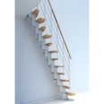 Minka Mittelholmtreppe Quatro 38 - 298cm Geschosshöhe Buche Weiß Minka Mittelholmtreppe Quatro 38 - 298cm Geschosshöhe Buche Weiß-small