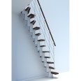 Minka Mittelholmtreppe Quatro 38 - 298cm Geschosshöhe Walnuss Weiß Minka Mittelholmtreppe Quatro 38 - 298cm Geschosshöhe Walnuss Weiß-small