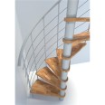 Minka Spindeltreppe Venezia Smart 38 - 305,5cm Geschosshöhe Buche Weiß 100cm Durchmesser Minka Spindeltreppe Venezia Smart 38 - 305,5cm Geschosshöhe Buche Weiß 100cm Durchmesser-small