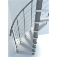 Minka Spindeltreppe Venezia Smart 38 - 305,5cm Geschosshöhe Weiß Grau 120cm Durchmesser Minka Spindeltreppe Venezia Smart 38 - 305,5cm Geschosshöhe Weiß Grau 120cm Durchmesser-small