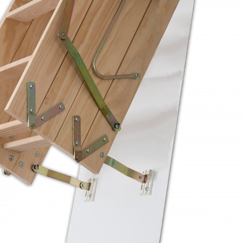 Dolle Bodentreppe clickFIX® 4-teilig bis 274cm Raumhöhe mit U-Wert 0,49 Deckenöffnung 110x60cm