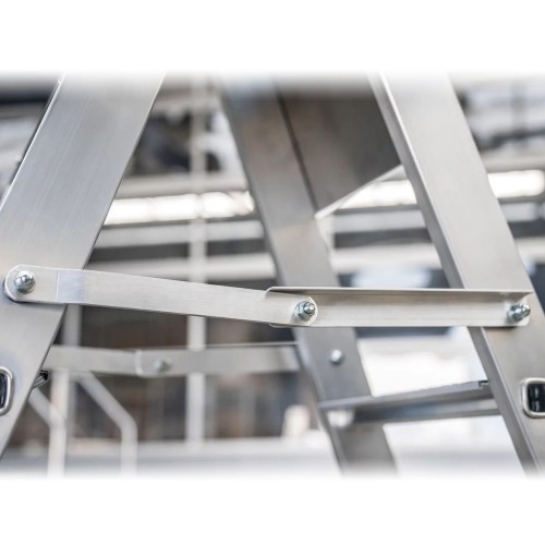 MUNK Sicherheits- Stufen-Stehleiter beidseitig begehbar 2x3 Stufen