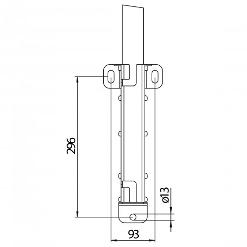 Hailo Einholm- Einstiegshilfe versenkbar 50x50mm Edelstahl 1.4571/ASTM316ti