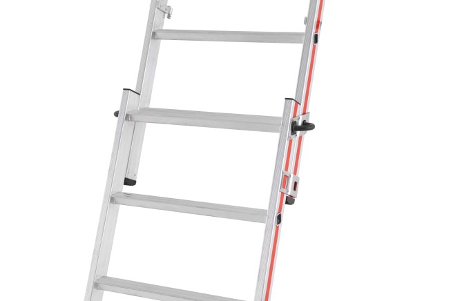 Hymer Plattformleiter Protect+ mit Teleskopausleger und Sicherheitstüren 5-8 Sprossen
