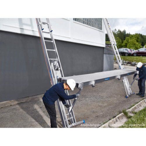 Mauderer Blitzgerüst als Dachschutzwand Komplett-Angebot inkl. Leitern und Sicherheitsnetz