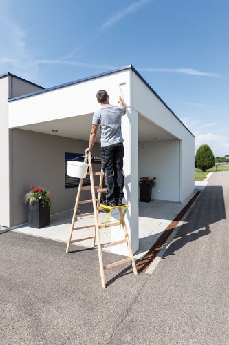 MUNK Holz Stehleiter beidseitig begehbar