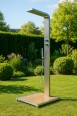 Eichenwald Modell 70 Gartendusche Elba mit WPC Plattform sandfarbig Eichenwald Modell 70 Gartendusche Elba mit WPC Plattform sandfarbig-small