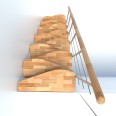 Minka Mittelholmtreppe Quatro 38 - 298cm Geschosshöhe Buche Weiß Minka Mittelholmtreppe Quatro 38 - 298cm Geschosshöhe Buche Weiß-small