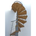 Minka Spindeltreppe Venezia Smart 38 - 305,5cm Geschosshöhe Eiche Grau 120cm Durchmesser Minka Spindeltreppe Venezia Smart 38 - 305,5cm Geschosshöhe Eiche Grau 120cm Durchmesser-small