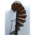 Minka Spindeltreppe Venezia Smart 38 - 305,5cm Geschosshöhe Walnuss Schwarz 120cm Durchmesser Minka Spindeltreppe Venezia Smart 38 - 305,5cm Geschosshöhe Walnuss Schwarz 120cm Durchmesser-small