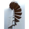 Minka Spindeltreppe Venezia Smart 38 - 305,5cm Geschosshöhe Walnuss Weiß 120cm Durchmesser Minka Spindeltreppe Venezia Smart 38 - 305,5cm Geschosshöhe Walnuss Weiß 120cm Durchmesser-small