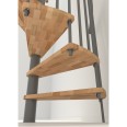 Minka Spindeltreppe Spiral Smart 38 - 305,5cm Geschosshöhe Buche Grau 100cm Durchmesser Minka Spindeltreppe Spiral Smart 38 - 305,5cm Geschosshöhe Buche Grau 100cm Durchmesser-small