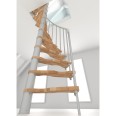 Minka Spindeltreppe Suono Smart 38 - 305,5cm Geschosshöhe Buche Weiß für 120x68cm Deckenöffnung Minka Spindeltreppe Suono Smart 38 - 305,5cm Geschosshöhe Buche Weiß für 120x68cm Deckenöffnung-small