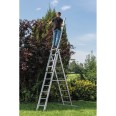 MUNK Mehrzweckleiter mit Nivello® Traverse 3x9 Sprossen-small