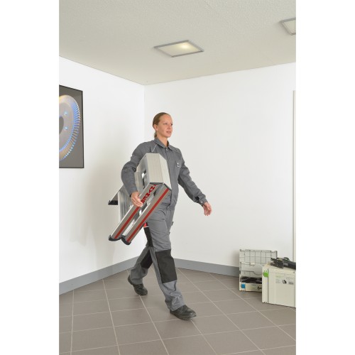 Hymer Stufenstehleiter mit vernieteten Leiterschuhen 2x4 Stufen