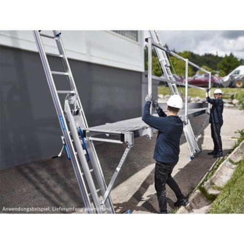 Mauderer Blitzgerüst als Dachschutzwand Komplett-Angebot inkl. Leitern und Sicherheitsnetz