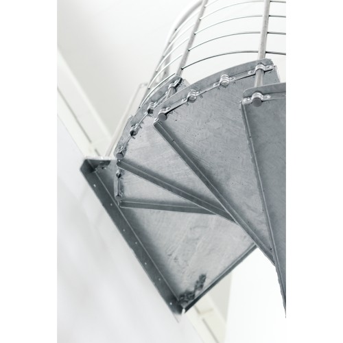 Minka Außenspindeltreppe Spino Zink Smart 38 - 305,5cm Geschosshöhe