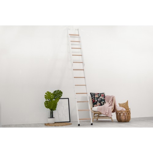 Minka Wangentreppe Strong 290cm max. Geschosshöhe Buche weiß