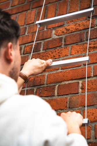 Rettungsleiter Kletterfix KF-Modul-N mit Karabinerhaken Länge 4m