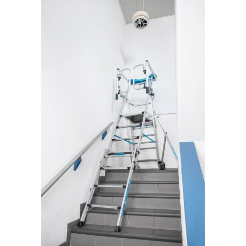Zarges Teleskop Plattformleiter ZAP Masterflex Plus S gebördelt 4-7 Stufen