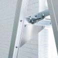 ASC Eurostairs Stufenstehleiter einseitig eloxiert mit Plattform 12 Stufen ASC Eurostairs Stufenstehleiter einseitig eloxiert mit Plattform 12 Stufen-small