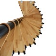 Minka Spindeltreppe Berlin in schwarz mit Buchenstufen bis 309cm Geschosshöhe Ø140cm Minka Spindeltreppe Berlin in schwarz mit Buchenstufen bis 309cm Geschosshöhe Ø140cm-small