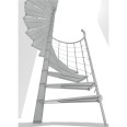 Minka Spindeltreppe Milano 42 - 300,3cm Geschosshöhe Weiß 160cm Durchmesser Minka Spindeltreppe Milano 42 - 300,3cm Geschosshöhe Weiß 160cm Durchmesser-small