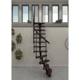 Minka Raumspartreppe Monte Carlo 35 - 293,8cm Geschosshöhe Walnuss Schwarz Minka Raumspartreppe Monte Carlo 35 - 293,8cm Geschosshöhe Walnuss Schwarz-small