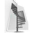 Minka Spindeltreppe Portofino 42 - 300,3cm Geschosshöhe Grau 140cm Durchmesser Minka Spindeltreppe Portofino 42 - 300,3cm Geschosshöhe Grau 140cm Durchmesser-small