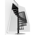 Minka Spindeltreppe Portofino 42 - 300,3cm Geschosshöhe Schwarz 160cm Durchmesser Minka Spindeltreppe Portofino 42 - 300,3cm Geschosshöhe Schwarz 160cm Durchmesser-small