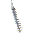 Minka Mittelholmtreppe Quatro 38 - 298cm Geschosshöhe Buche Weiß Minka Mittelholmtreppe Quatro 38 - 298cm Geschosshöhe Buche Weiß-small