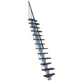 Minka Mittelholmtreppe Quatro 38 - 298cm Geschosshöhe Walnuss Weiß Minka Mittelholmtreppe Quatro 38 - 298cm Geschosshöhe Walnuss Weiß-small