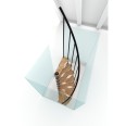 Minka Spindeltreppe Suono Smart 38 - 305,5cm Geschosshöhe Buche Schwarz für 120x68cm Deckenöffnung Minka Spindeltreppe Suono Smart 38 - 305,5cm Geschosshöhe Buche Schwarz für 120x68cm Deckenöffnung-small