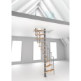 Minka Spindeltreppe Suono 47 - 305,5cm Geschosshöhe Buche Grau für 140x78cm Deckenöffnung Minka Spindeltreppe Suono 47 - 305,5cm Geschosshöhe Buche Grau für 140x78cm Deckenöffnung-small