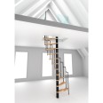 Minka Spindeltreppe Suono 47 - 305,5cm Geschosshöhe Buche Schwarz für 120x68cm Deckenöffnung Minka Spindeltreppe Suono 47 - 305,5cm Geschosshöhe Buche Schwarz für 120x68cm Deckenöffnung-small