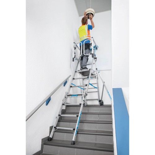 Zarges Teleskop Plattformleiter ZAP Masterflex Plus S gebördelt 4-7 Stufen