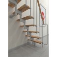 Minka Mittelholmtreppe Joker 35 - 304cm Geschosshöhe Buche Weiß Minka Mittelholmtreppe Joker 35 - 304cm Geschosshöhe Buche Weiß-small