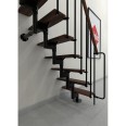 Minka Mittelholmtreppe Joker 35 - 304cm Geschosshöhe Walnuss Schwarz Minka Mittelholmtreppe Joker 35 - 304cm Geschosshöhe Walnuss Schwarz-small