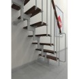 Minka Mittelholmtreppe Joker 35 - 304cm Geschosshöhe Walnuss Weiß Minka Mittelholmtreppe Joker 35 - 304cm Geschosshöhe Walnuss Weiß-small