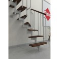 Minka Mittelholmtreppe Joker Turn 35 - 304cm Geschosshöhe Walnuss Weiß Minka Mittelholmtreppe Joker Turn 35 - 304cm Geschosshöhe Walnuss Weiß-small