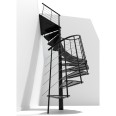 Minka Spindeltreppe Milano 42 - 300,3cm Geschosshöhe Schwarz 160cm Durchmesser Minka Spindeltreppe Milano 42 - 300,3cm Geschosshöhe Schwarz 160cm Durchmesser-small