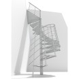Minka Spindeltreppe Milano 42 - 300,3cm Geschosshöhe Weiß 160cm Durchmesser Minka Spindeltreppe Milano 42 - 300,3cm Geschosshöhe Weiß 160cm Durchmesser-small