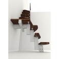 Minka Mittelholmtreppe Quatro Turn 38 - 298cm Geschosshöhe Walnuss Weiß Minka Mittelholmtreppe Quatro Turn 38 - 298cm Geschosshöhe Walnuss Weiß-small