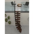 Minka Raumspartreppe Monte Carlo 35 - 293,8cm Geschosshöhe Walnuss Schwarz Minka Raumspartreppe Monte Carlo 35 - 293,8cm Geschosshöhe Walnuss Schwarz-small