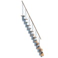 Minka Mittelholmtreppe Quatro 38 - 298cm Geschosshöhe Buche Weiß Minka Mittelholmtreppe Quatro 38 - 298cm Geschosshöhe Buche Weiß-small