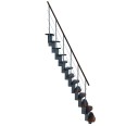 Minka Mittelholmtreppe Quatro 38 - 298cm Geschosshöhe Walnuss Grau Minka Mittelholmtreppe Quatro 38 - 298cm Geschosshöhe Walnuss Grau-small